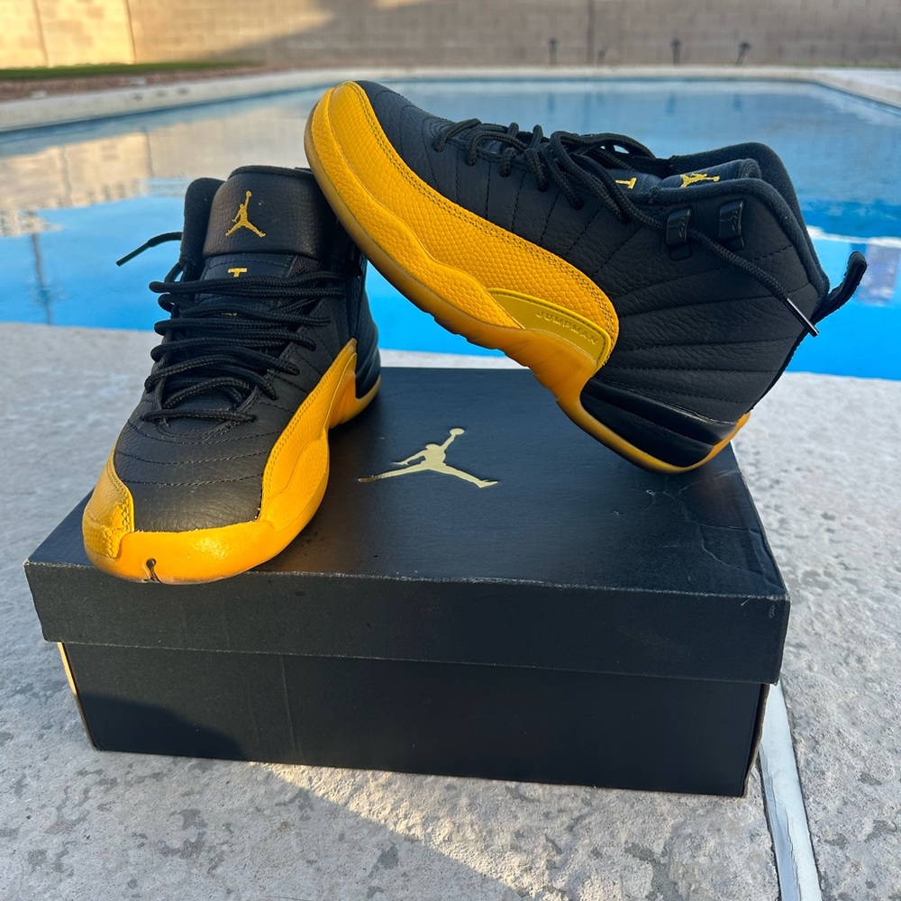 University Gold Air Jordan 12s